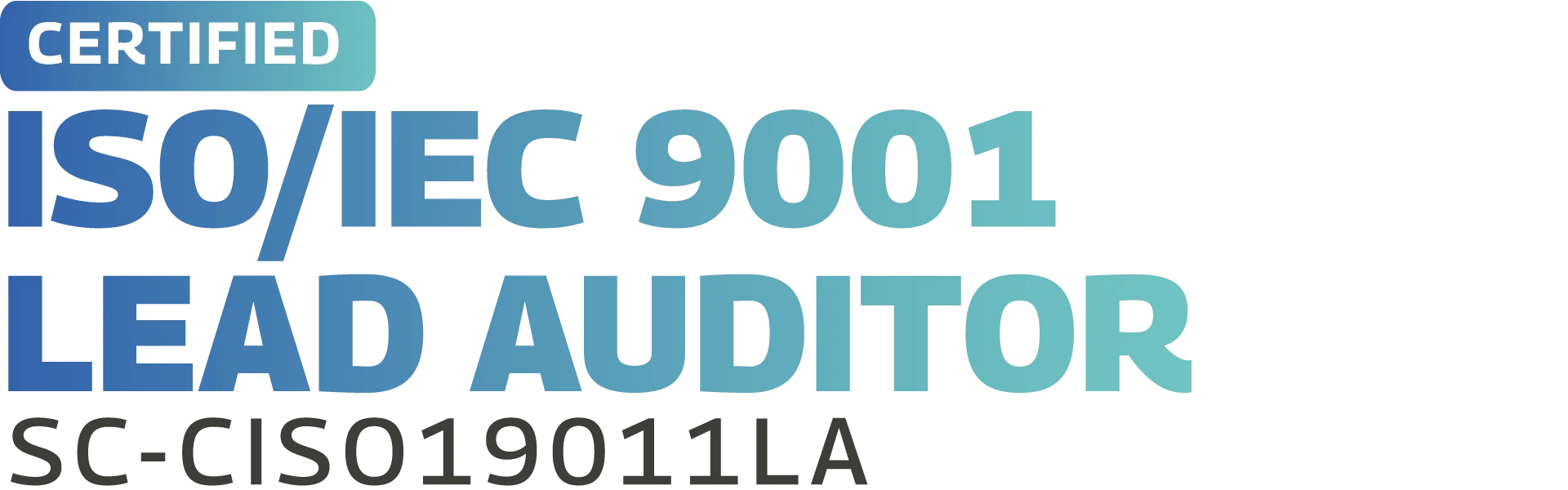 logo certificación ISO/IEC 9001 Lead Auditor