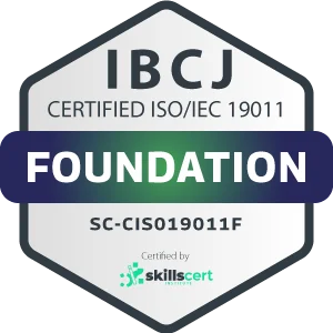 medalla certificación Certified ISO/IEC 19011 Foundation